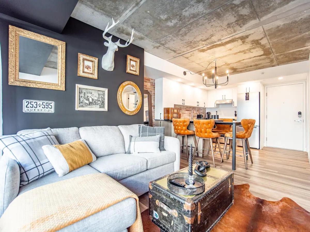 Quebec, Rustique Chic En Ville, Piscine Sur Le Toit Pour 2 A 6 Invites Exteriör bild