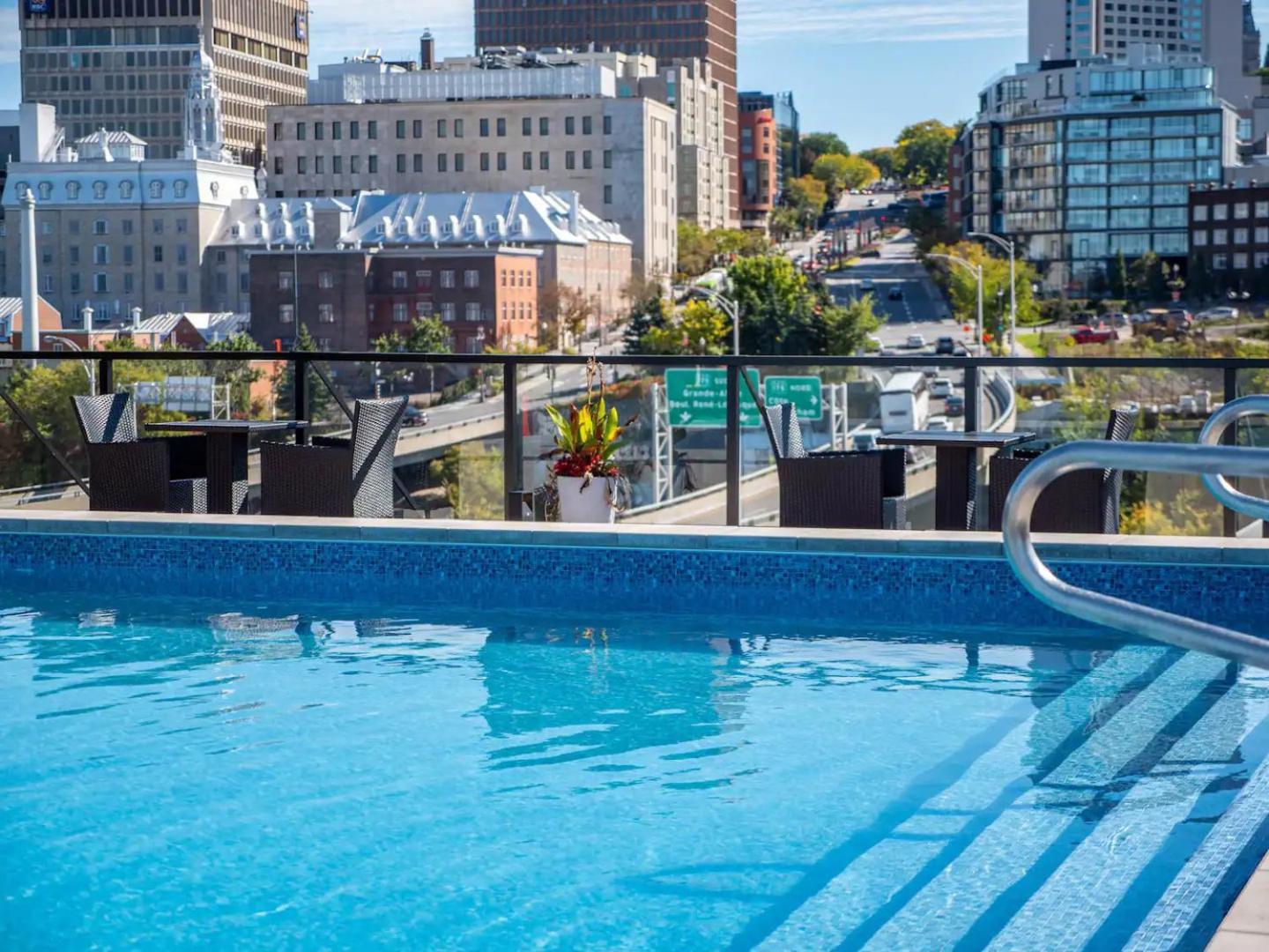 Quebec, Rustique Chic En Ville, Piscine Sur Le Toit Pour 2 A 6 Invites Exteriör bild